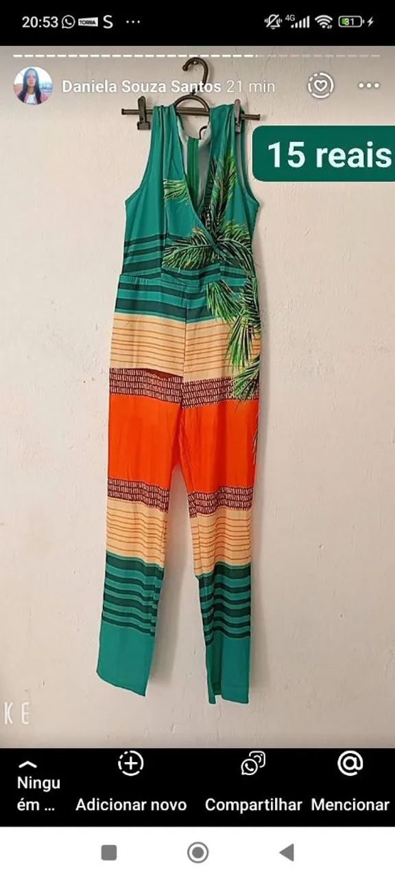 Vestido blusa macacão bom estado - Foto 5
