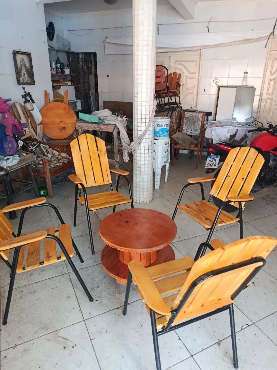 Jogo de cadeira com mesa pra varanda - Foto 2