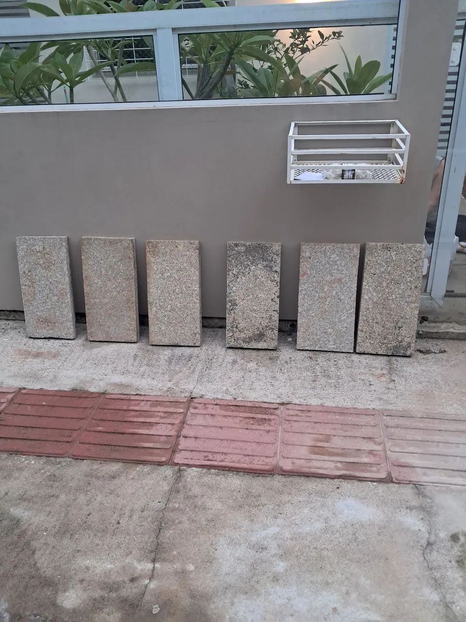 6 pedras jardim mármore granito 30x60cm 