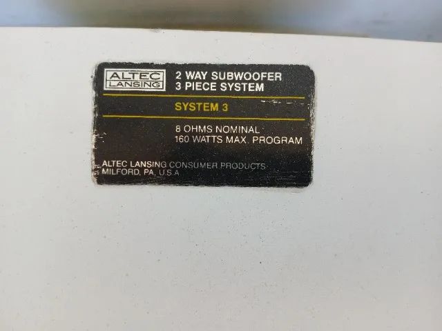 Subwoofer  Altec Lansing - System 3 - Foto 3