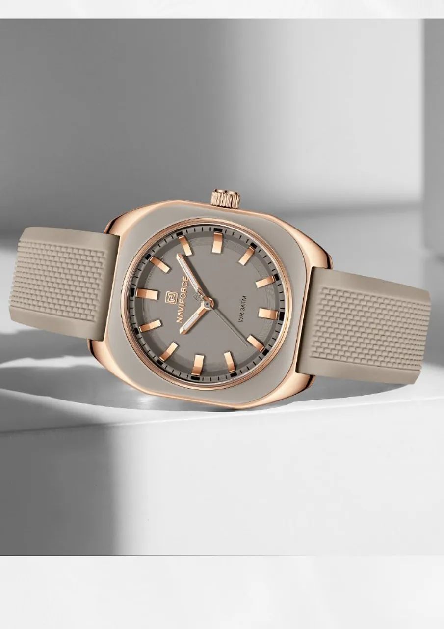 Relógio Naviforce NF5061 Lady Polygon - Elegância Casual