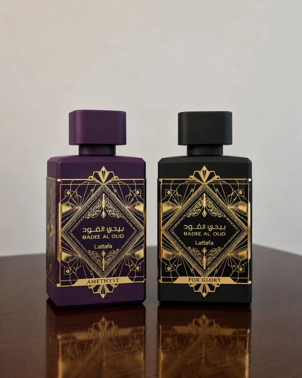 Perfumes Lattafa Badee Al Oud Amethyst + For Glory