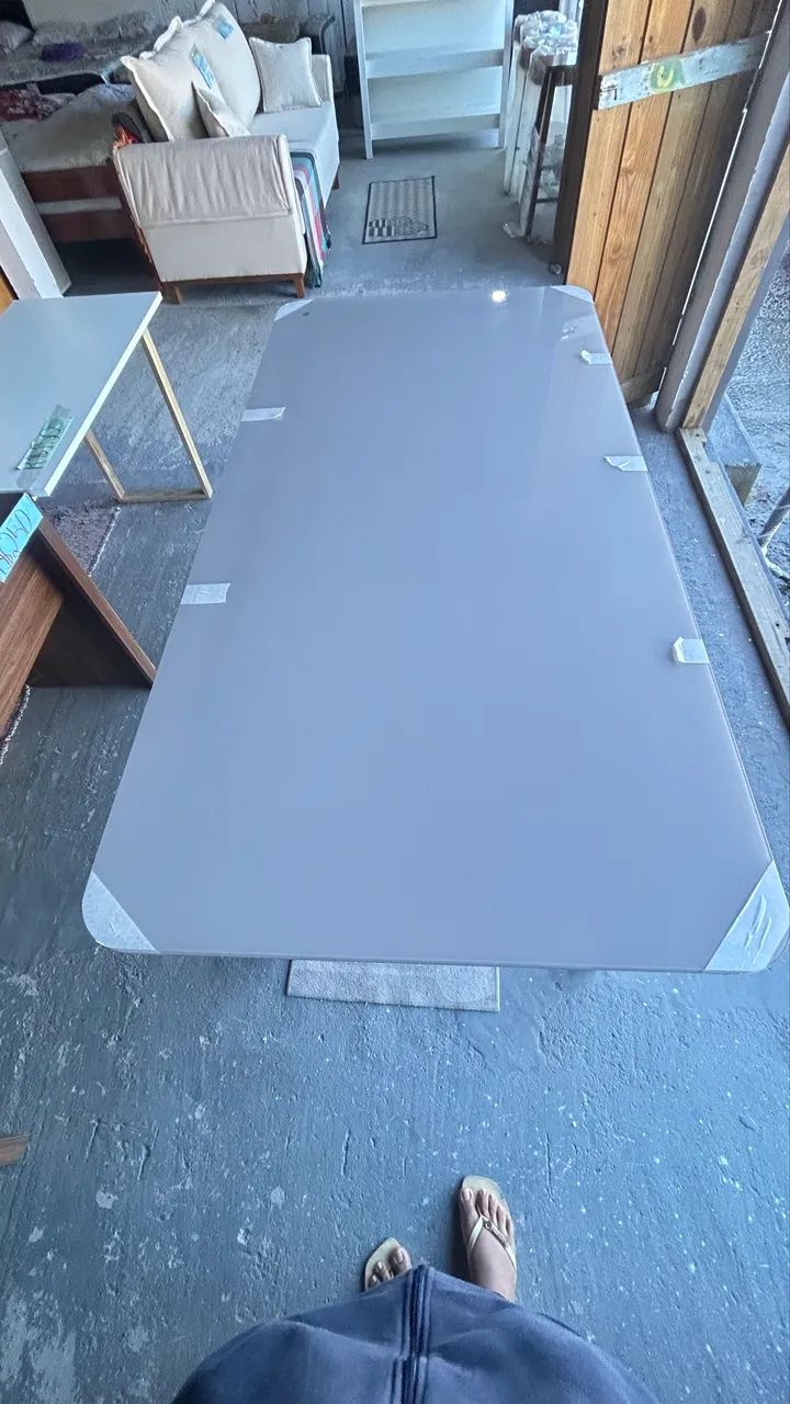 Mesa de jantar 6 lugares com tampo em MDF  - Foto 4