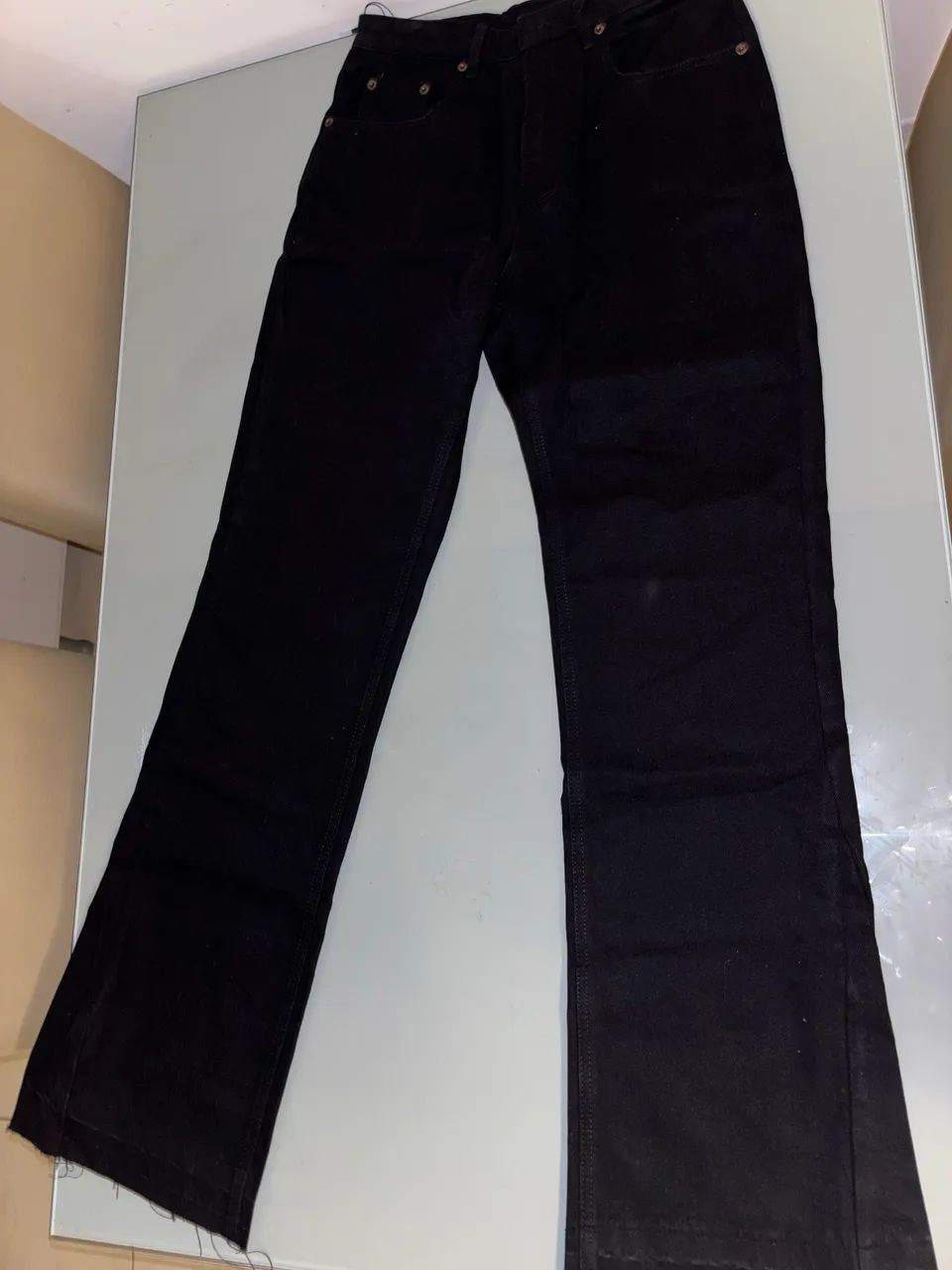 CALÇA PRETA FLARE JEANS - Foto 2