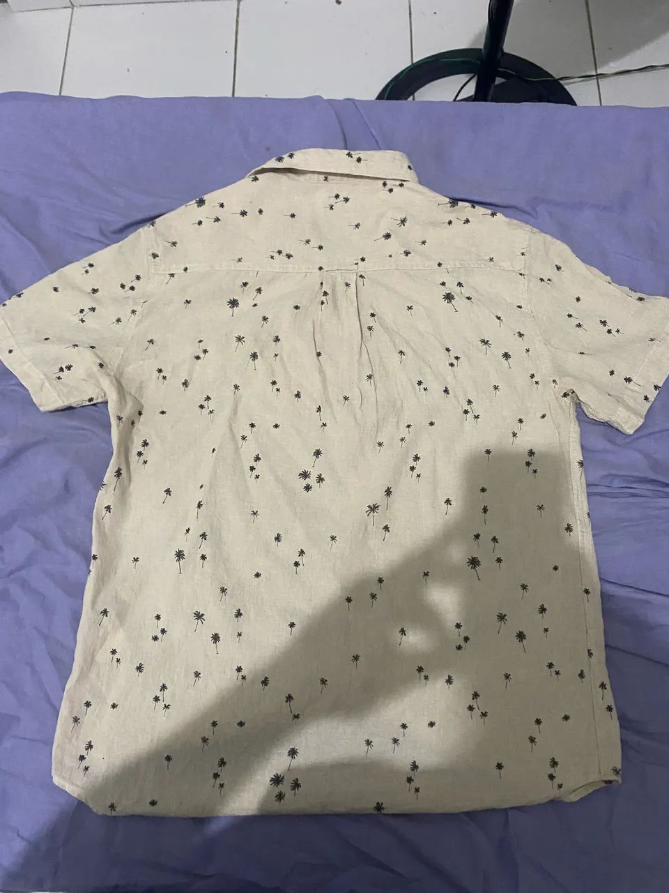 Camisa de botão bege - Foto 2