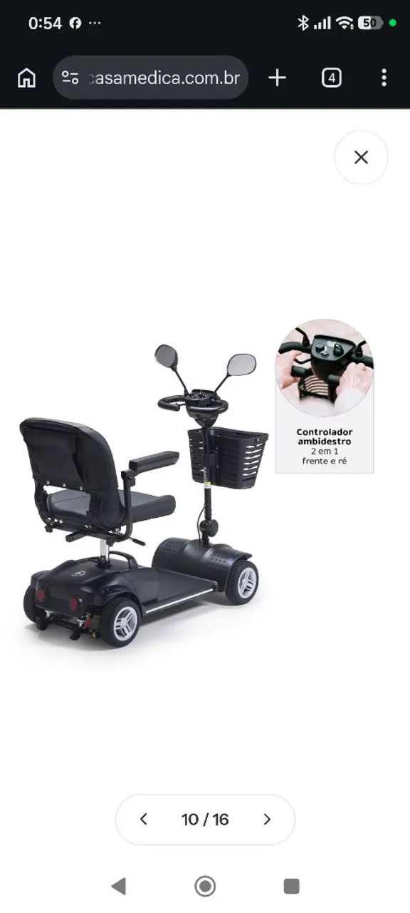 Carro elétrico idoso ou Scooter elétrica idoso ou portadores de necessidades especiais  - Foto 6