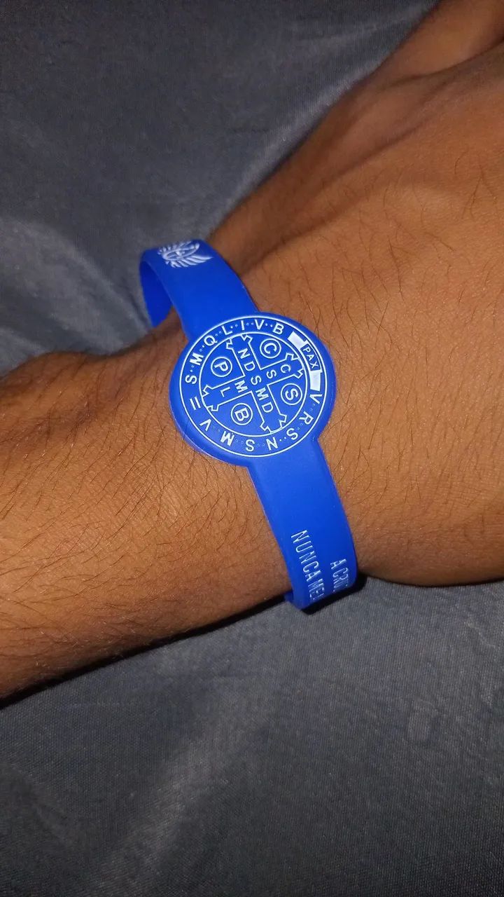 Pulseira de sao bento azul