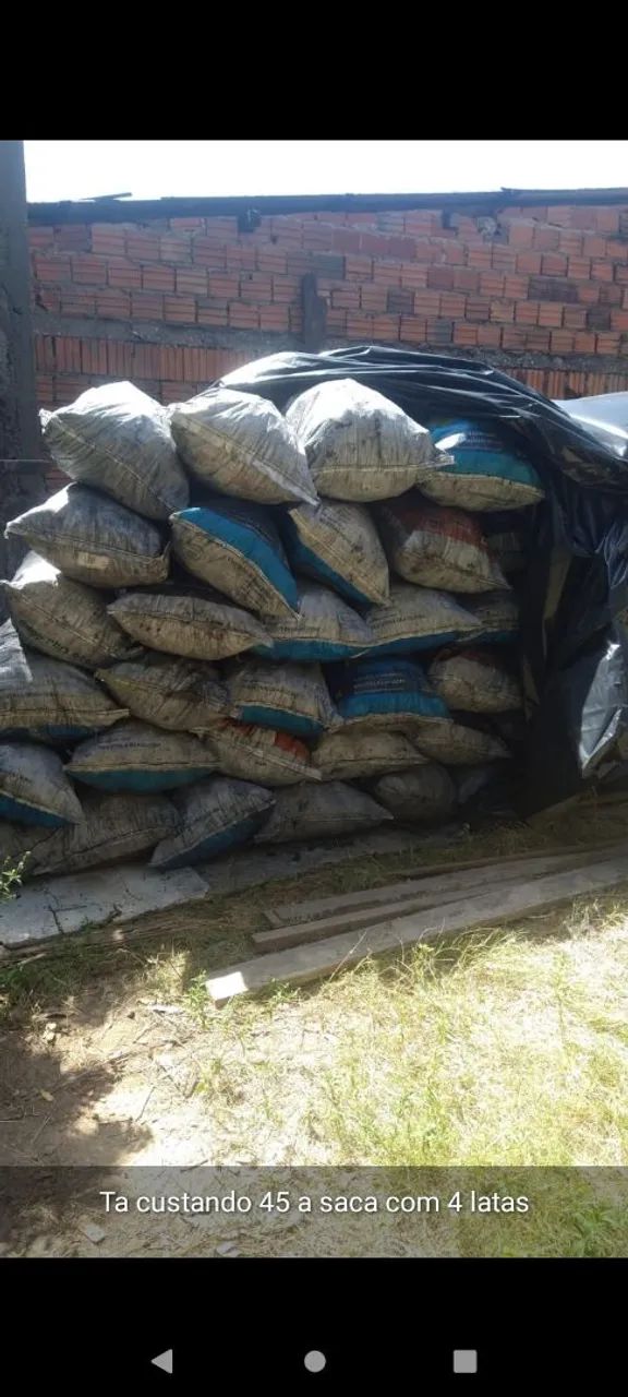 Saca de carvão 4 latas 