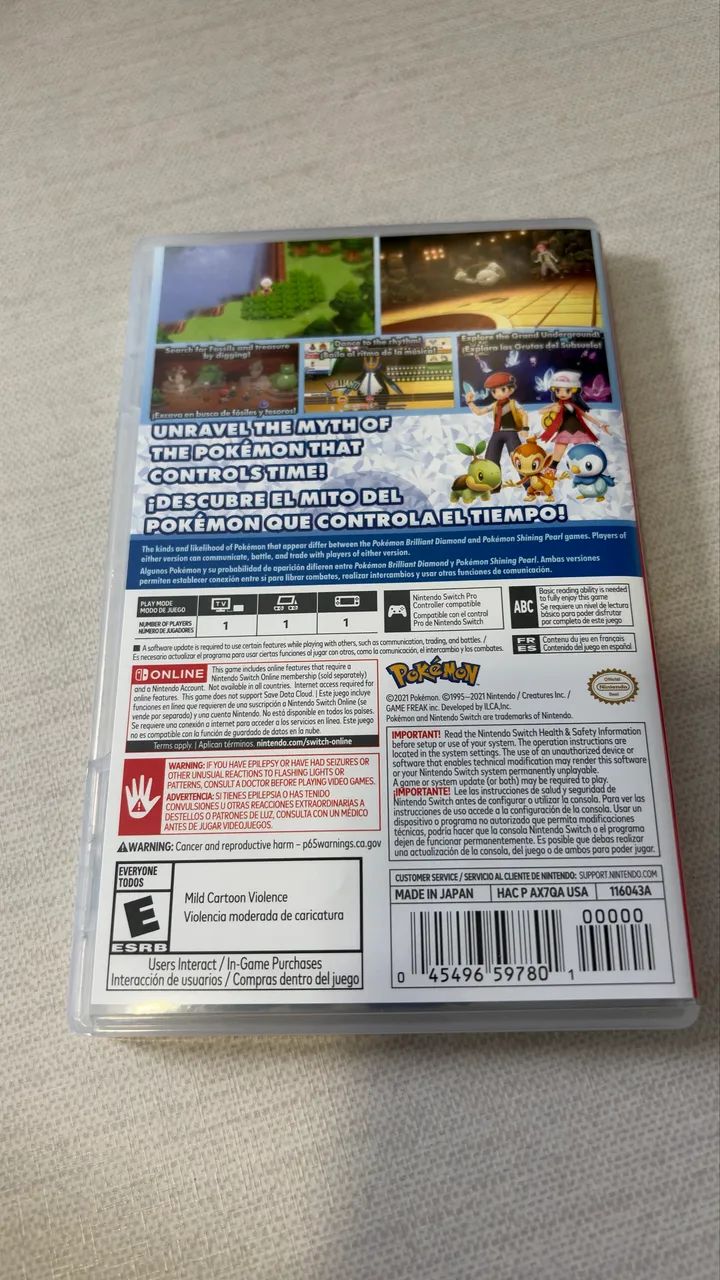Pokémon Brilliant Diamond jogo Switch  - Foto 2