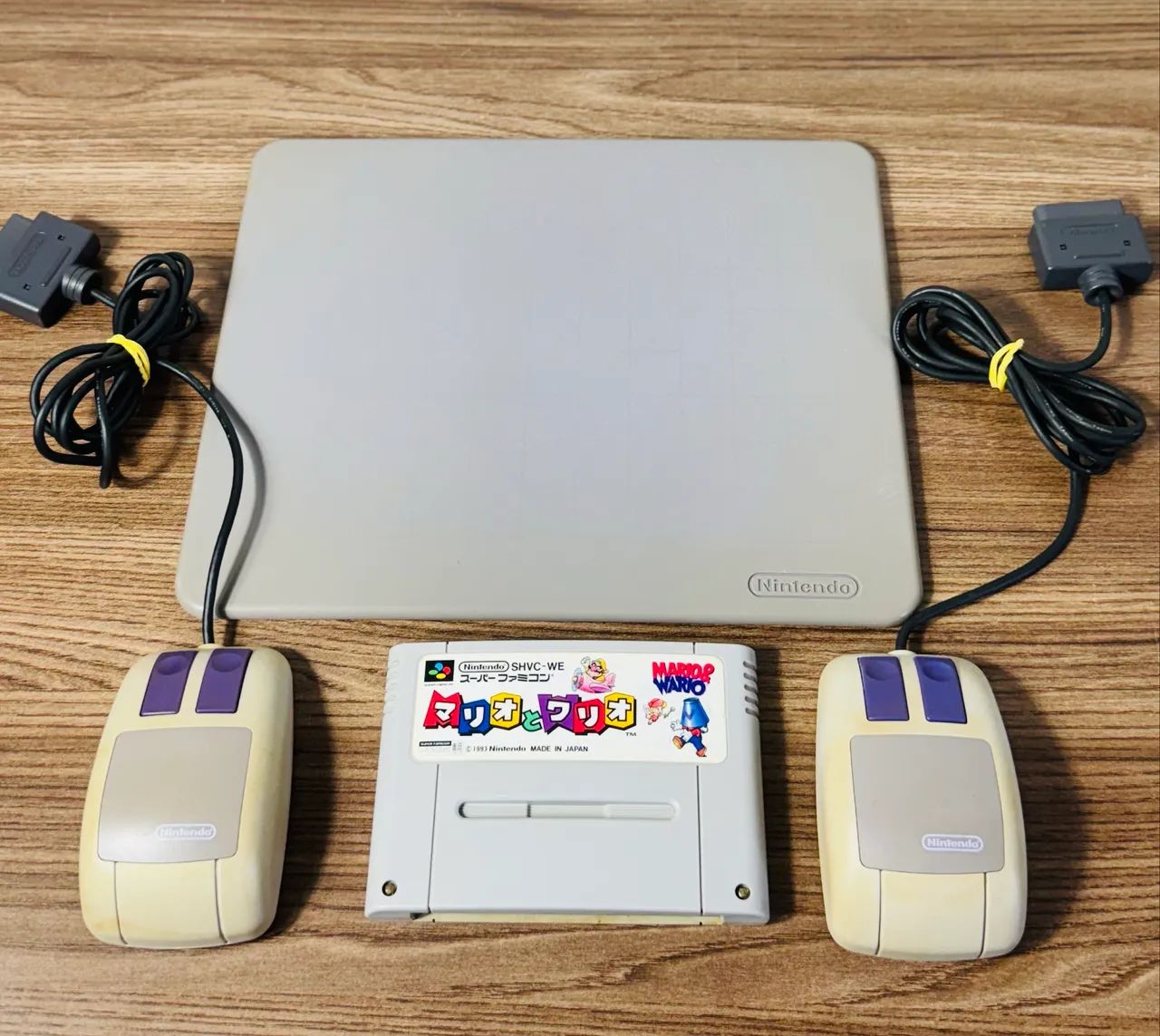 Mouse super Nintendo + game pad Nintnedo + jogo super famicon Mario & Mario 