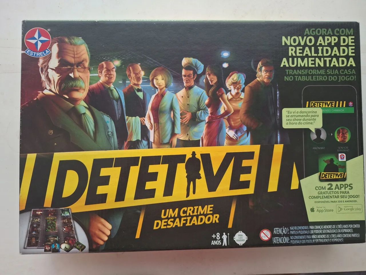 Jogo de tabuleiro - Detetive 
