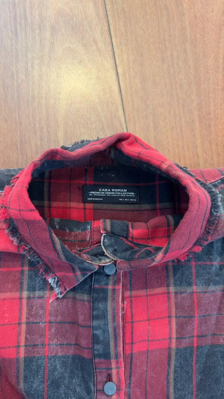camisa xadrez ZARA P - Foto 2
