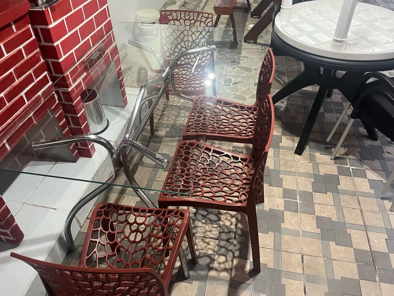 Mesa de vidro 