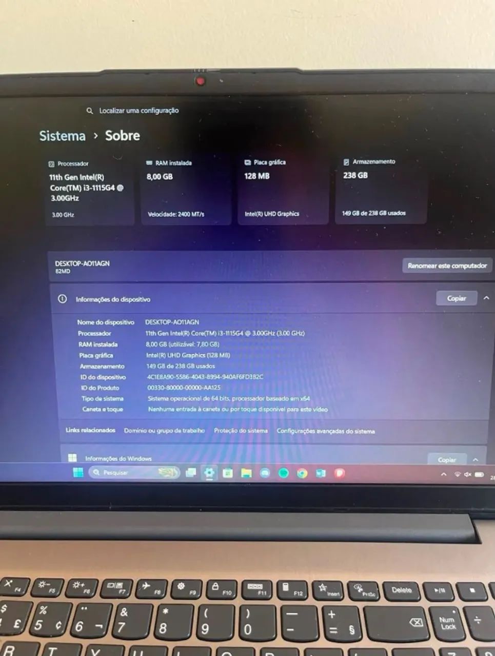 Notebook Lenovo IdeaPad 3i - Excelente estado - Foto 2