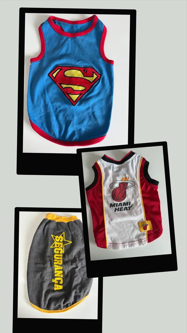 Roupa para pet 3 peças 