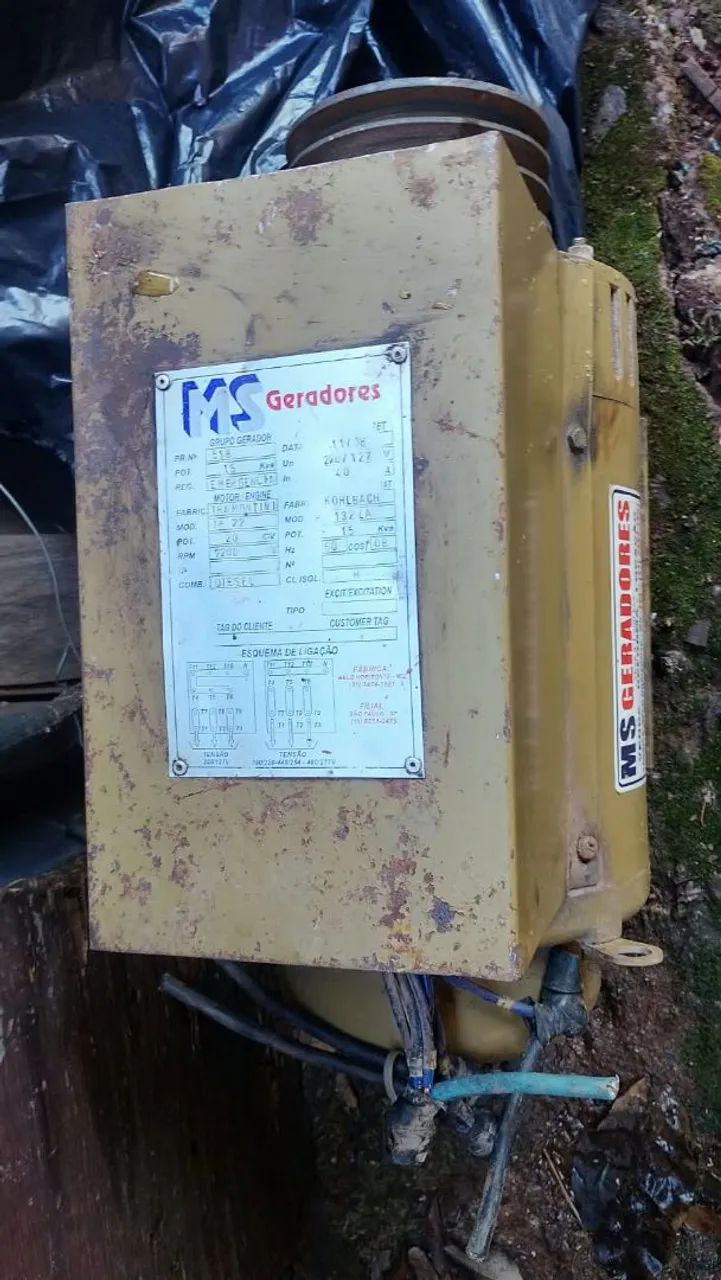 Gerador 15 Kva mais quadro de comando ramontini kohlbach+QTA USCA - Foto 2