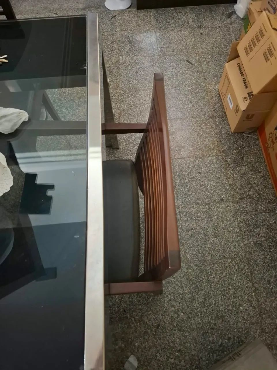 Mesa 08 lugares de vidro  - Foto 2