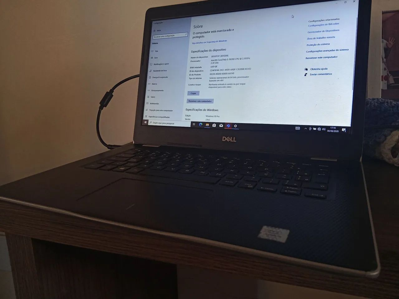 NOTEBOOK DELL I3 SÉTIMA GERAÇÃO  - Foto 2