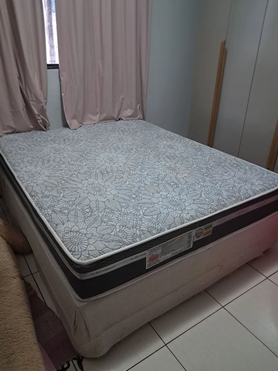 Cama box Queen Ortopédico  colchão D 65 - Foto 2
