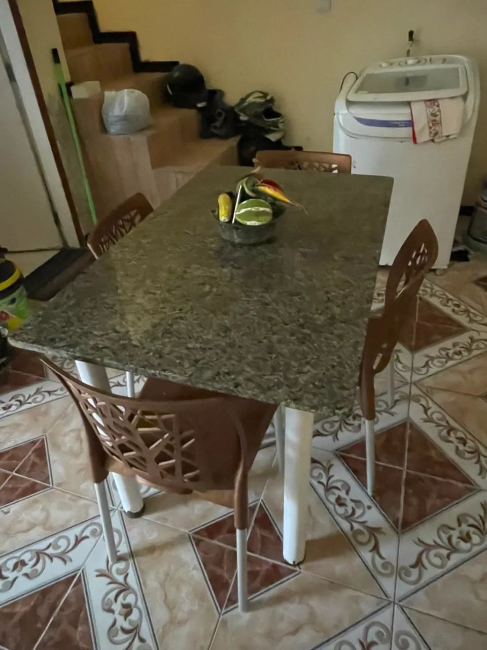 Mesa de mármore completa  - Foto 4