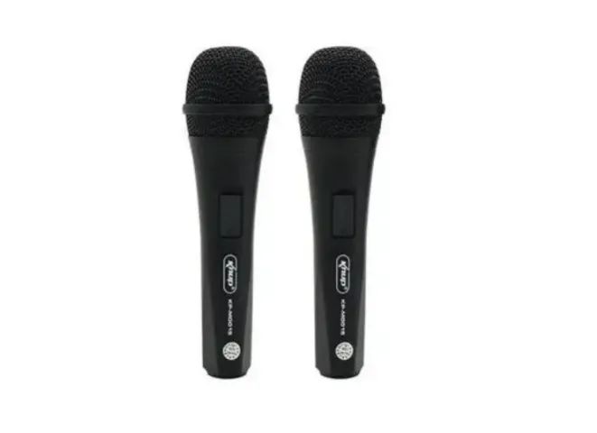 Kit 2 Microfones Knup Kp-m0015 Dinâmico Com Fio 3 Metros P10. Novo, sem uso. - Foto 4