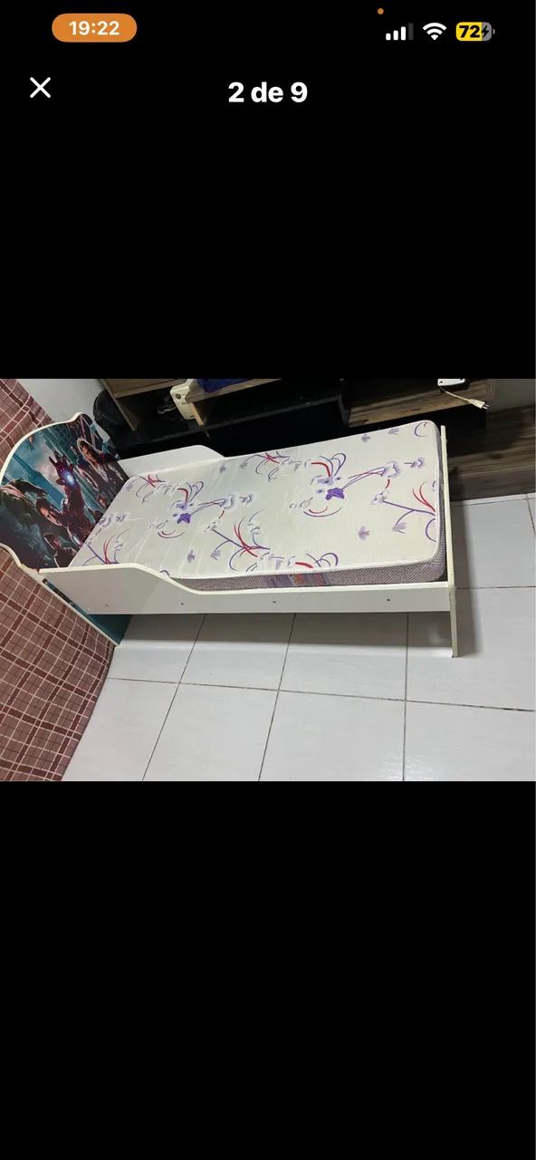 Vendo cama e colchão usados 2 vezes  - Foto 2