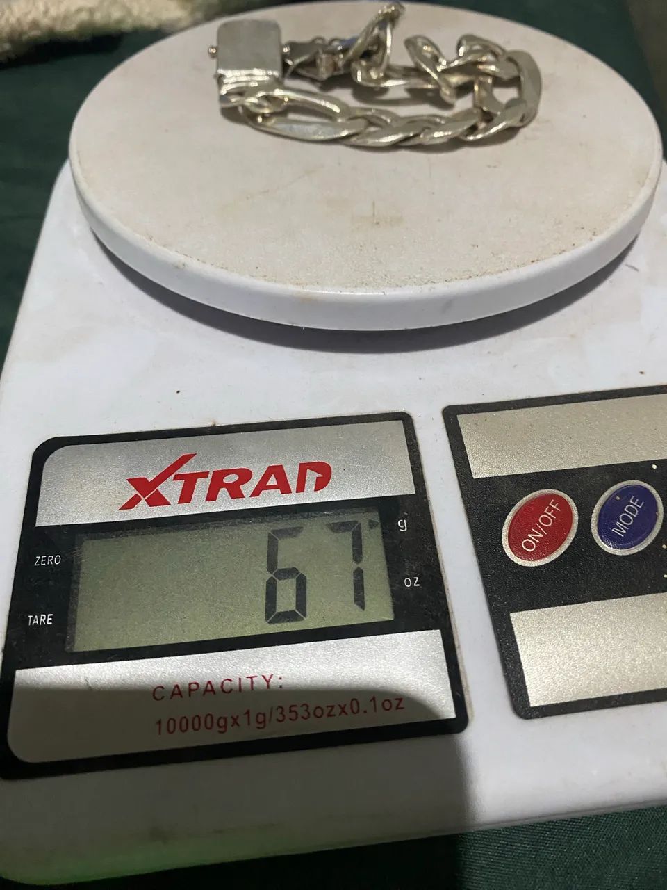 Pulseira de prata 3x1 grossa  - Foto 3