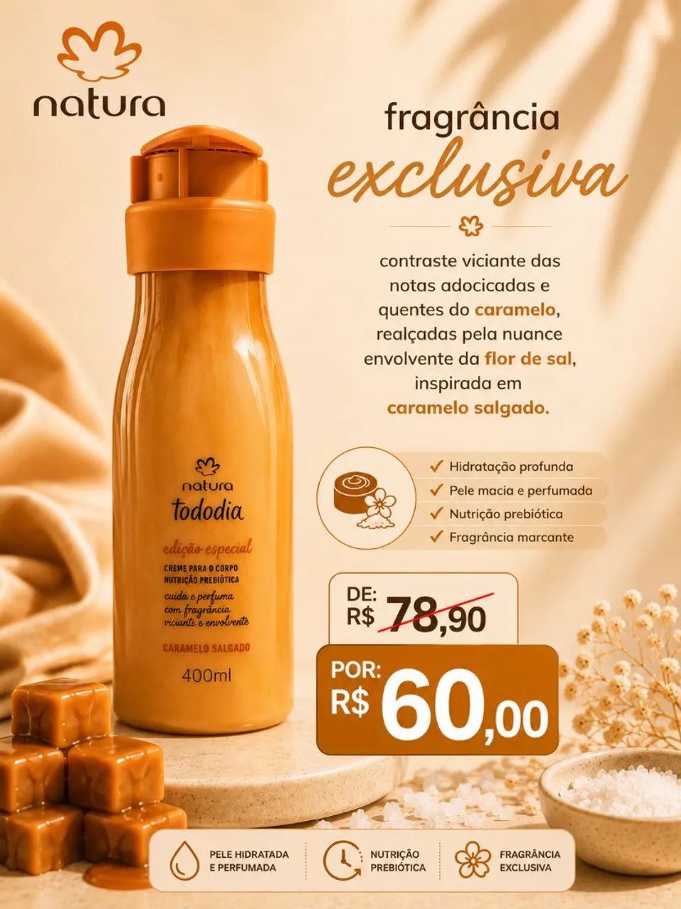 Hidratante  caramelo salgado