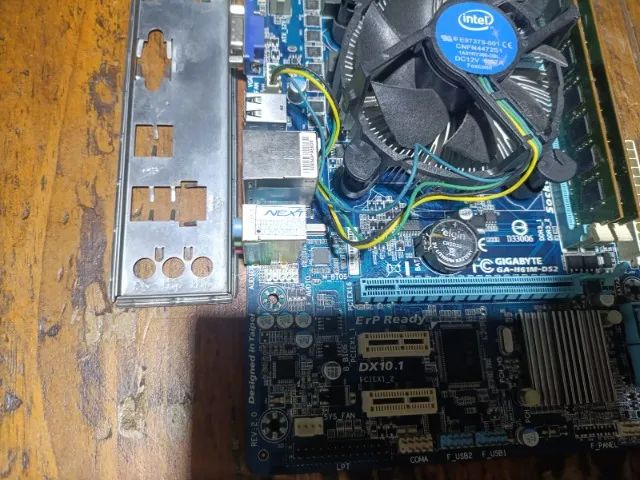 Placa Mãe H61 Gigabyte 6GB Ram Cooler - Foto 3