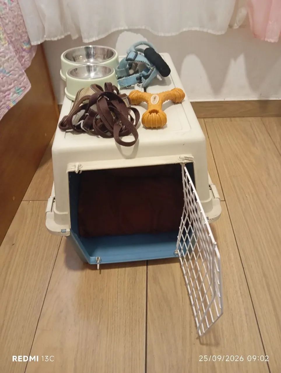 Caixa de transporte para cachorro - kit completo  - Foto 5