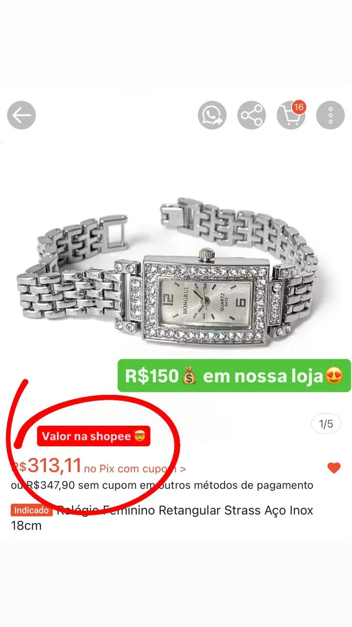RELÓGIO FEMININO