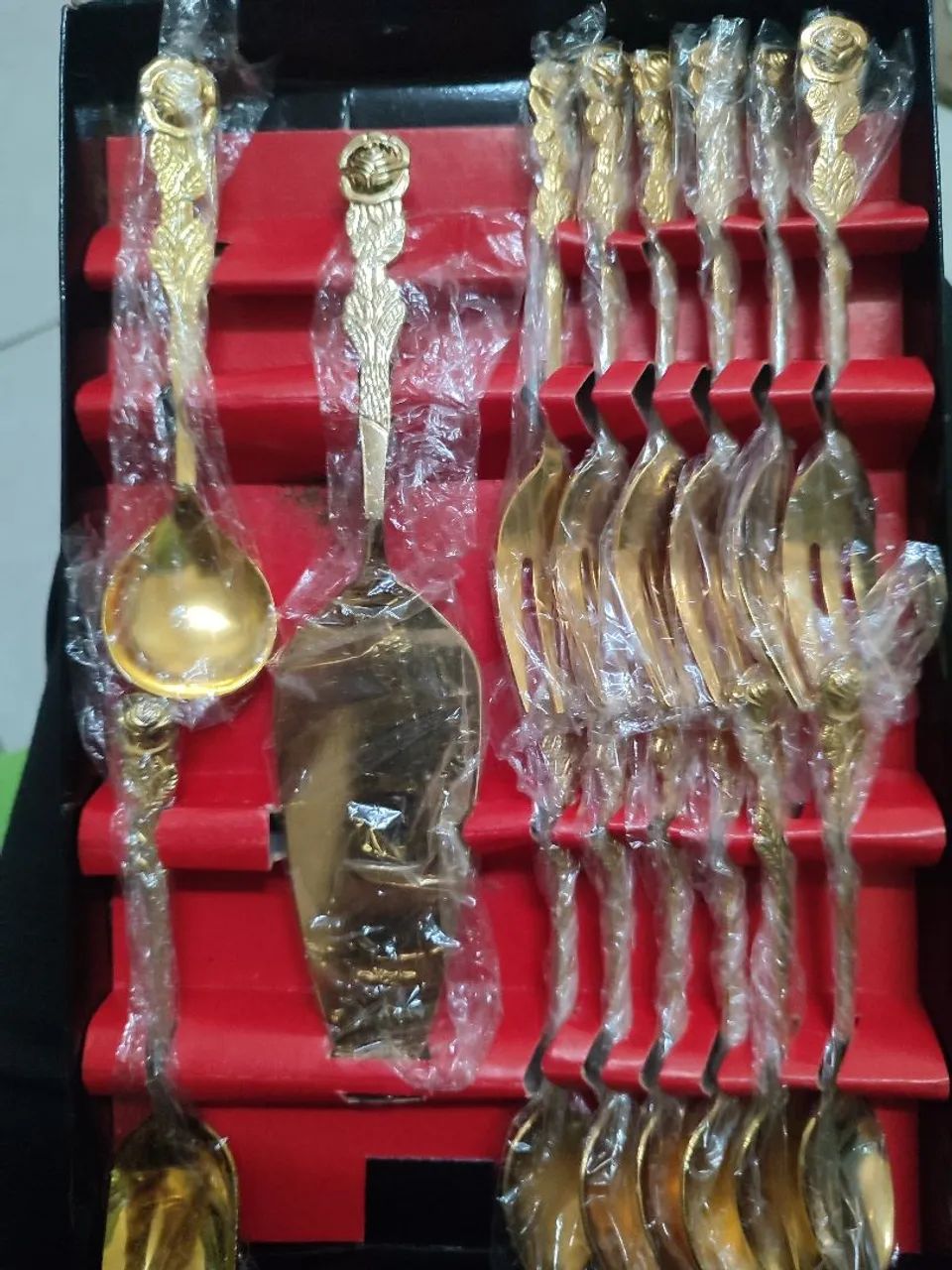 Talheres dourado  - Foto 3