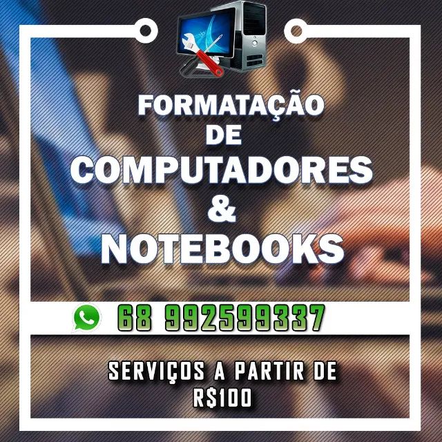 Formatação de Notebooks e Computadores