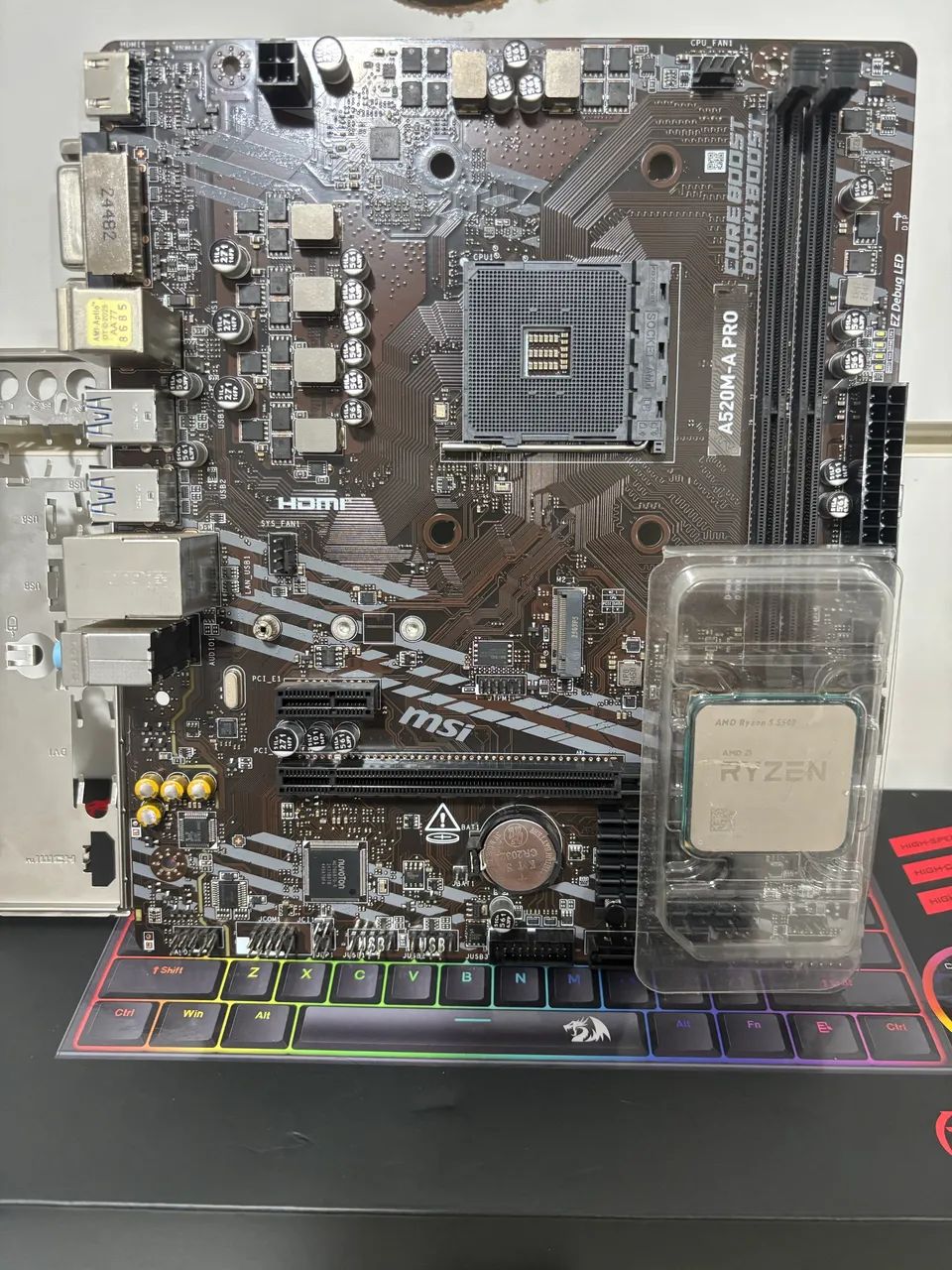 Kit Gamer Ryzen 5 5500 + MSI A520m-a Pro - Foto 3