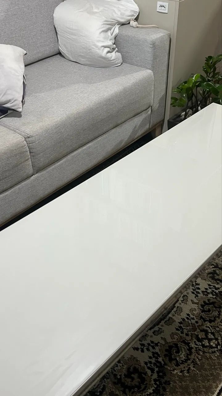 Mesa de centro laqueada com vidro  - Foto 2