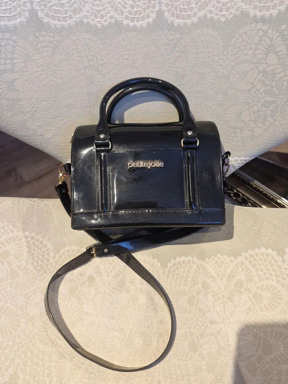 Bolsa preto vinil
