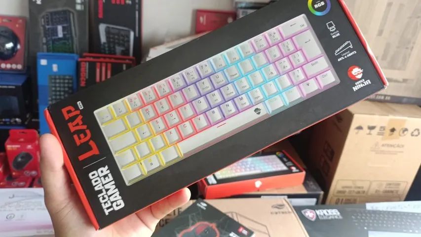 NINJA LEAP TECLADO MECANICO SWITCH AZUL 