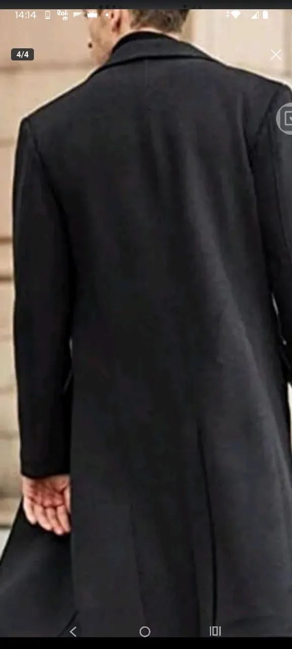  Cardigan sobretudo longo preto... perfeito. - Foto 5