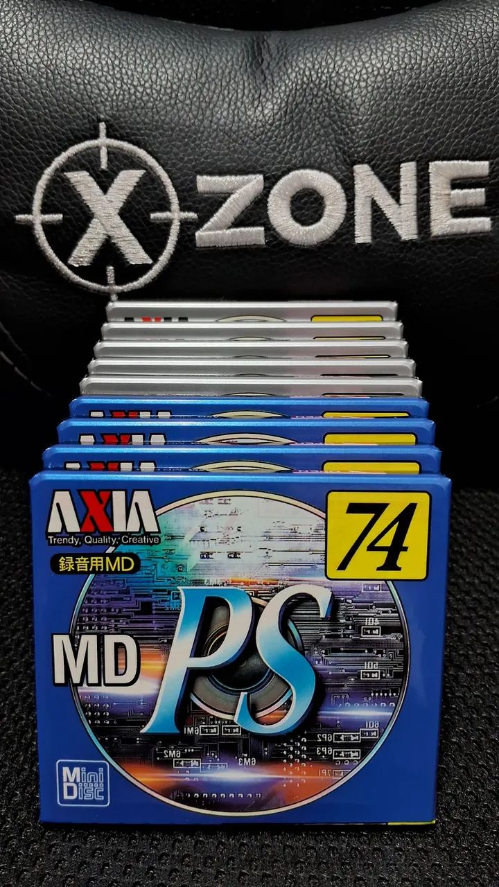 Mini Disk Axia 74 minutos regraváveis Lacrados - 9 unidades - CDs