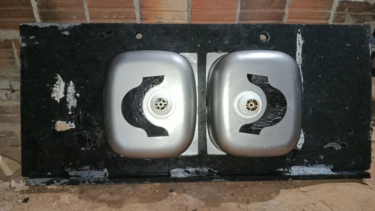 Marble Sink with 2 Basins