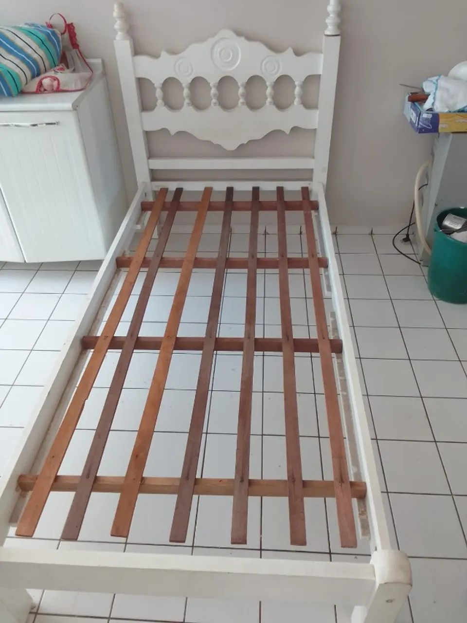 Cama de solteiro Branca - Foto 2