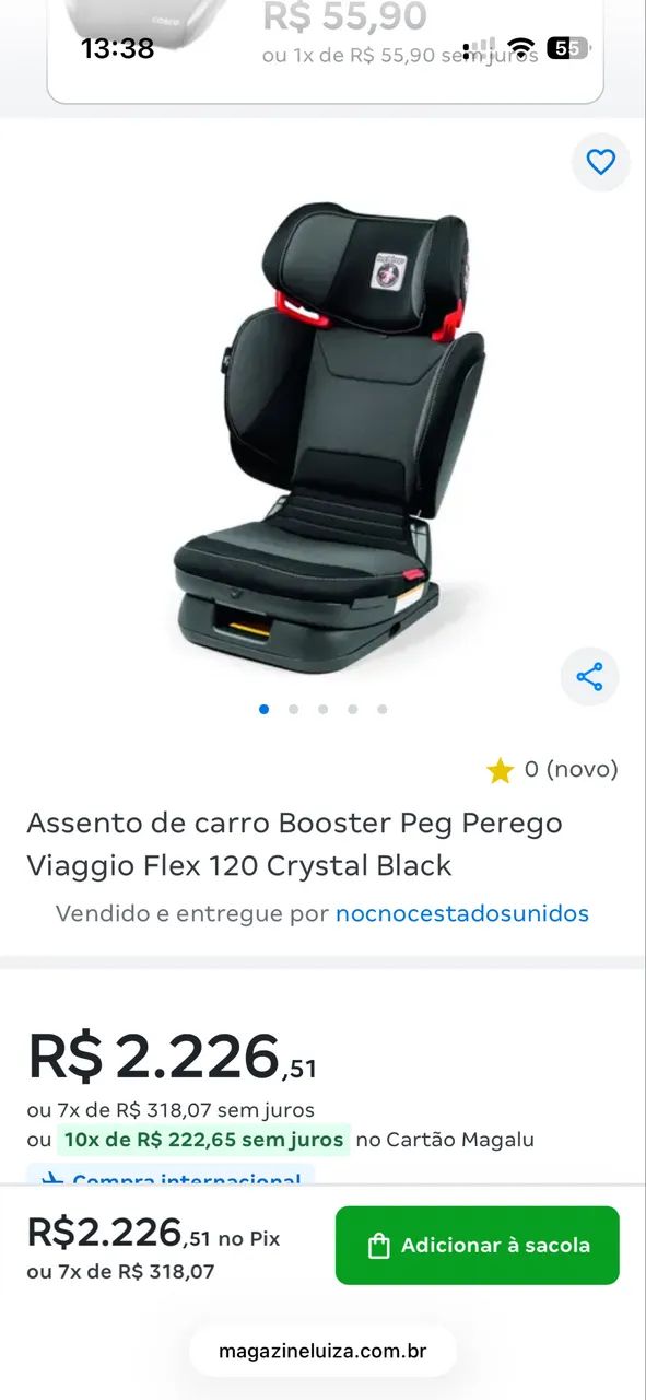 Cadeirinha assento de carro infantil  - Foto 3