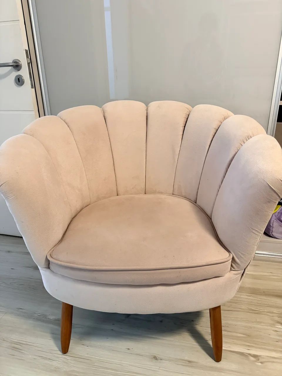 Poltrona suede rosa Nude - Foto 4