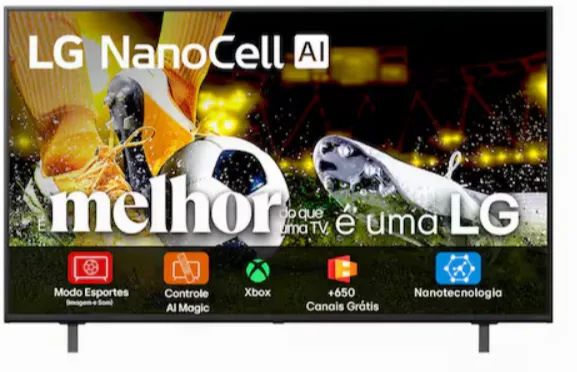 Smart TV LG NanoCell AI 4K NANO80 de 50 polegadas 2025 - Foto 3