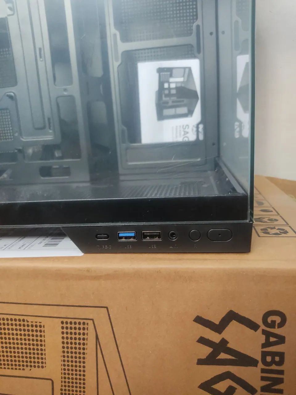 gabinete aquário + 9 cooler rgb pc gamer - Foto 4