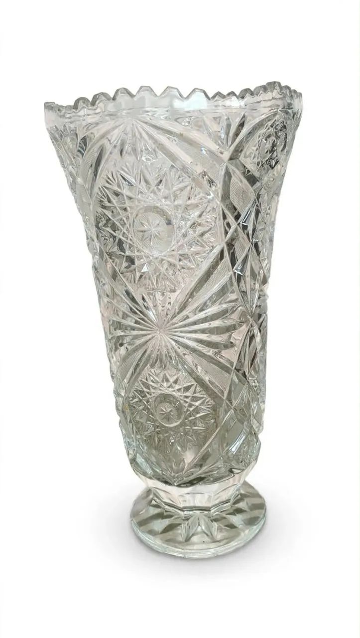 Vaso de cristal lapidado  - Foto 2