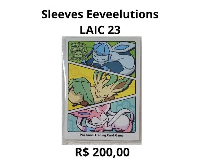 Pokémon - Sleeves protetores de cards das Eeveelutions - Internationals 2023 - LINDOS!!!!! - Foto 3