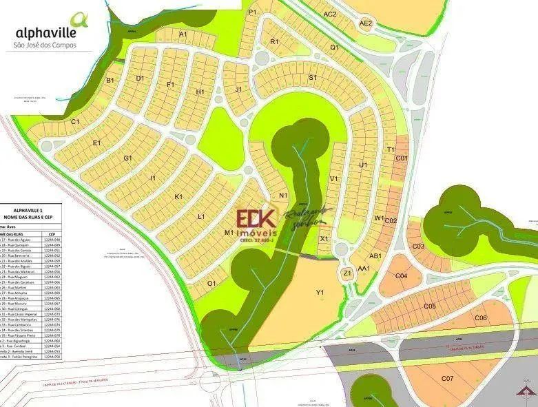 Terreno à venda, 559 m² por R$ 1.010.000,00 - Condomínio Residencial Alphaville I - São Jo - Foto 8