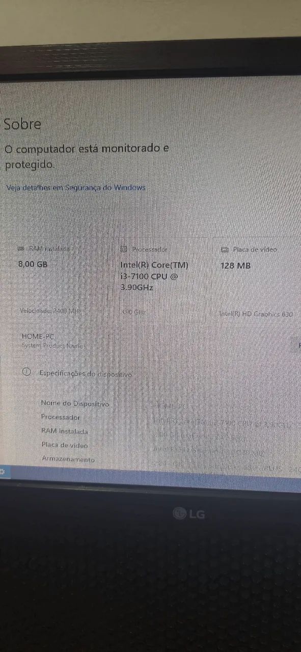 PC COMPLETO + MONITOR LG 24" + KIT LOGITECH - FUNCIONANDO PERFEITAMENTE - Foto 4