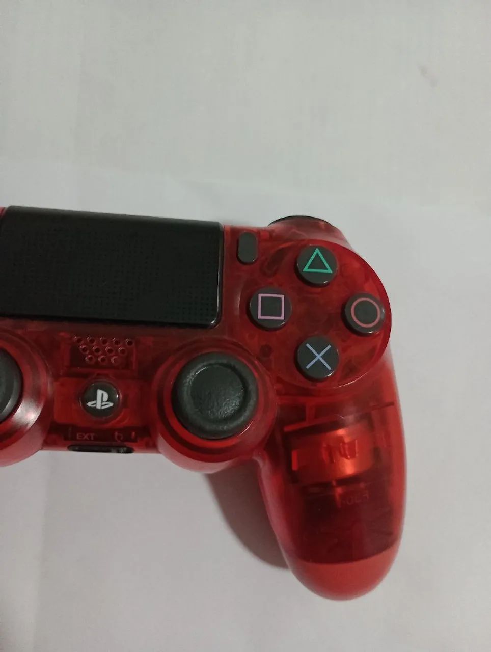 Controle Clear Red Playstation 4 Original Sony - Foto 5